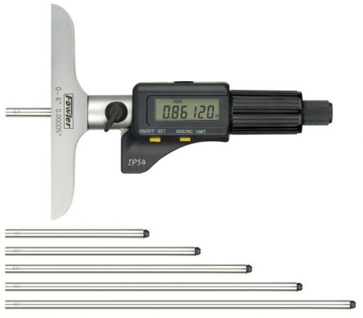 Fowler 54-225-456 Electronic Depth Micrometer IP54