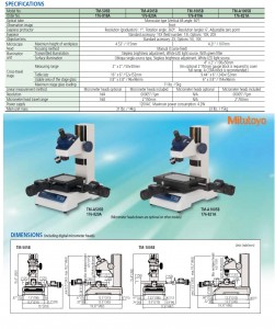 Mitutoyo TM 505-1005Toolmakers Measuring Microscope 