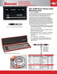 Starrett 823AZ Tubular Inside Micrometer Set