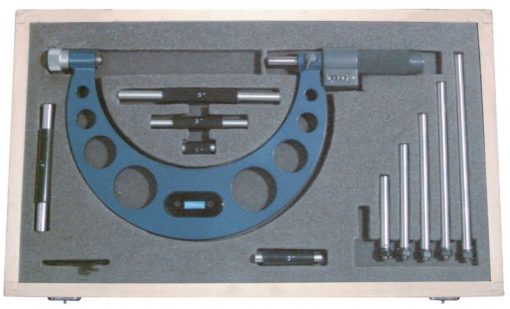 Fowler EZ-Read Interchangeable Anvil Micrometer