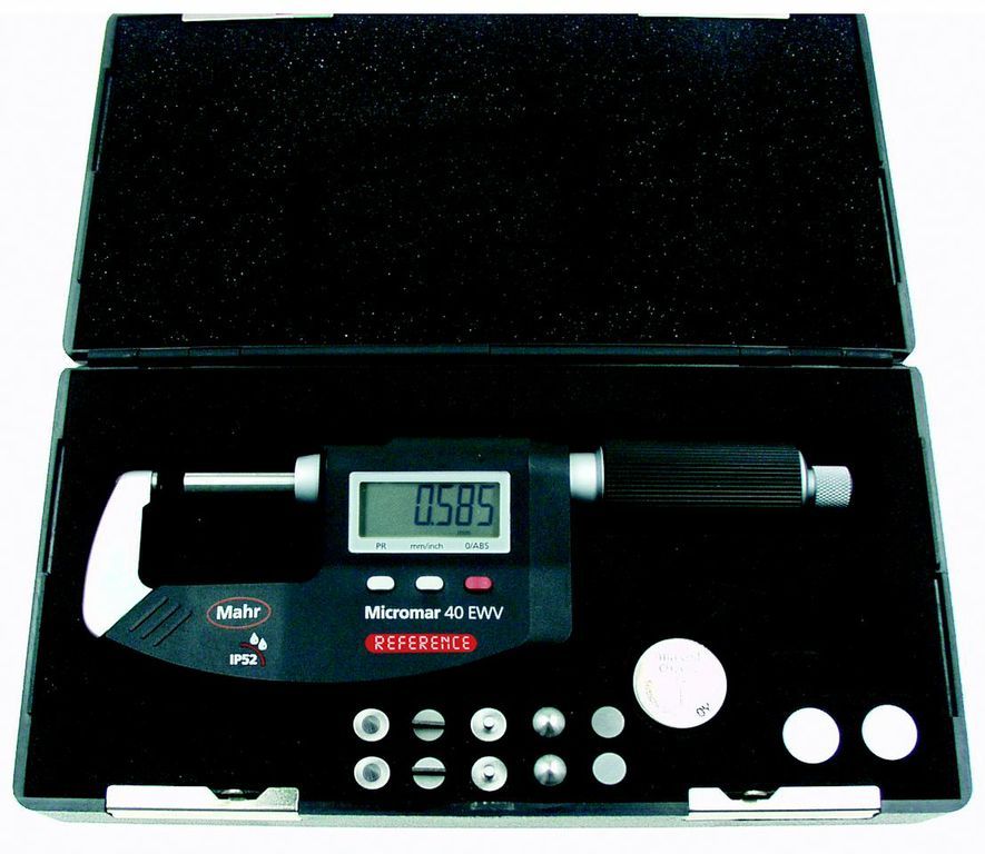 Mahr Federal 4134950 Micromar Micrometer 40 AW with Sliding Spindle 