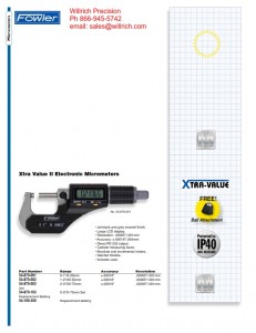 Fowler Xtra Value II Electronic Micrometer
