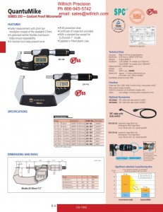 Mitutoyo QuantuMike Series 293-Coolant Proof Micrometer
