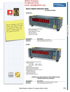 Fowler Sylvac D-50S 